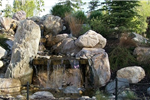 A waterfall at Heritage Park